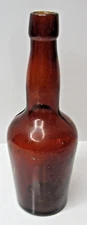 Vintage Antique  A B Co.  Whiskey Beer Bottle Dark Amber Brown Color  BL-22