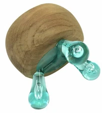 New Haven Teak Palm Body Feet Massager Relax Soothe Calm Pain Release Stress Gif