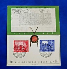 Germany Stamps Allied Occupation 12, 75 Pfennig Leipzig 1947 Mi. 965-66 (16472)