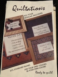 NEW Quiltations Ready to Quilt Quilter's Quotes Fabric and Pattern ideas