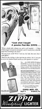 1946 Sexy girl Michael Berry art Zippo lighter post war retro print ad XL12