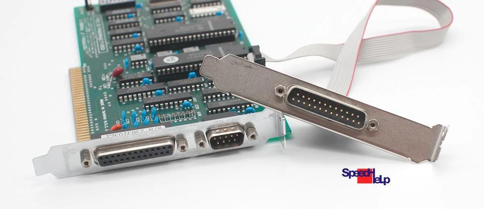 Isa 8-Bit Fhq484Ac-Ti003 2X Serial Rs-232 Com Parallel Lpt Port Karte Card - Image 3 of 4