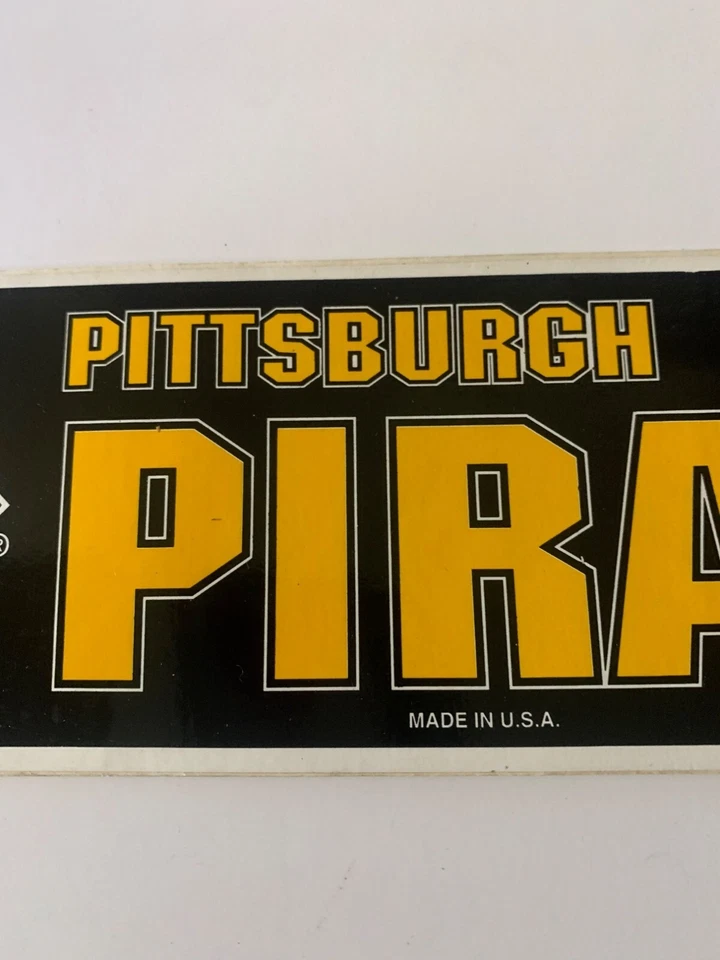 Pittsburgh Pirates MLB Bumper Sticker Vintage Made In USA By Tag Express 1992 - Image 3 of 4