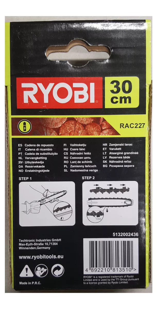 Ryobi S gekette Ersatzkette 30cm lang 3 8
