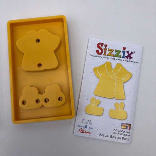 Baby Sizzix Die Cuts Swirls bambola vestiti da bagno doppie doppie scrapbooking lotto 3 - Foto 7 di 12