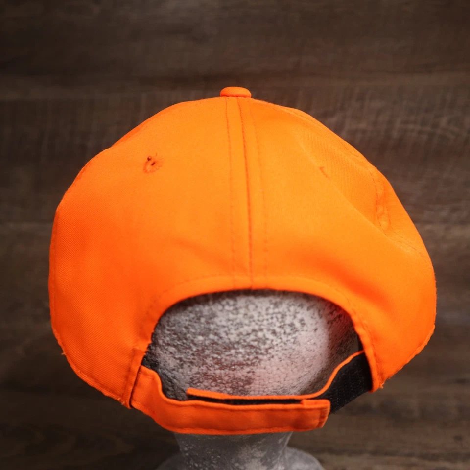 Realtree Team Adult Orange & Camo Visor Cap Hat Adjustable Strapback - Image 4 of 4