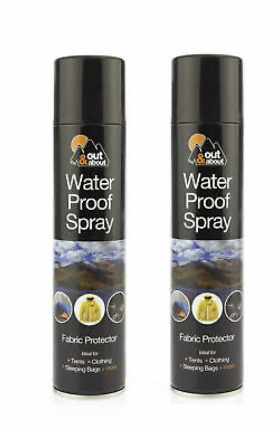 2 X300ml Impermeables Pulverización Tela Zapatos Tiendas Protector de tela Campamento Pesca
