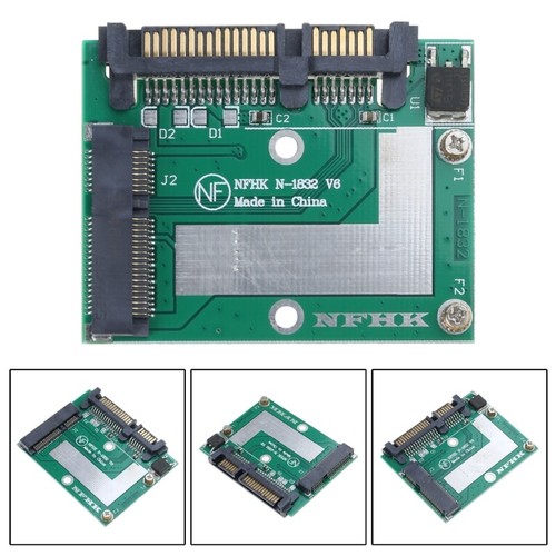 for Laptops mSATA to SATA3 Card Mini PCIE SSD Adapter Expansion Module Board - Photo 2/8