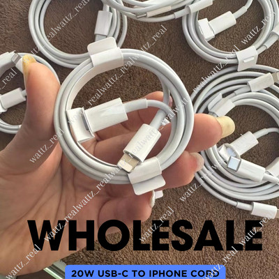 100x Lot PD USB Type C Fast Charger Cable For Apple iPhone 14 13 12 11 Pro XR XS