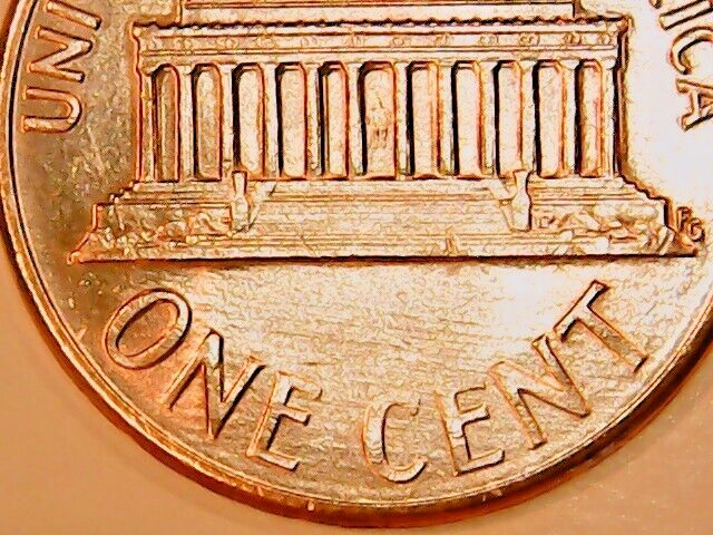 1992 D American Cent Uncirculated Red Lincoln Memorial Penny Denver Mint