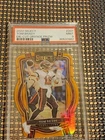 2022 select tom brady die cut orange prizm psa 9