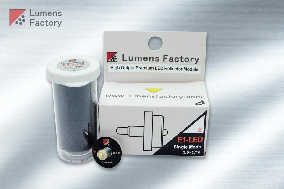 LUMENS FACTORY 1 Mode LED Assembly for Surefire E1 E1E E2 E2E E2D E2O. 2.7-4.5V, 1 cell setups