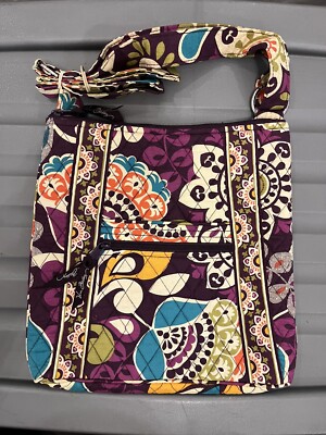 Vera Bradley Hipster Crossbody Bag - Plum Crazy - 11  x 11 