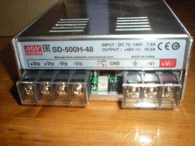 MEANWELL SD-500H-48 500W DC-DC 72, 144 48V10.5 Power Supply