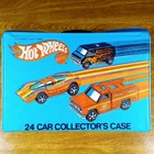 Hot Wheels Vintage Redline 24 Car Collector's Case Blue Storage USA 1976 BW 8227