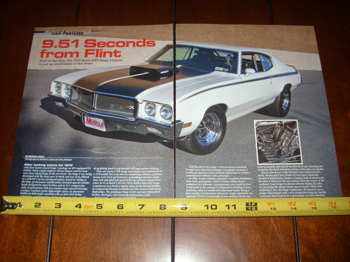 1970 BUICK GSX STAGE 2 TRIBUTE 9.52 SECOND 1/4 MILE 1970 BUICK GSX STAGE 2 TRIBUTE 9.52 SECOND 1/4 MILE
