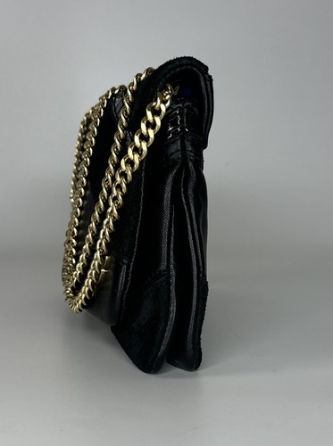 BRIAN ATWOOD Black Leather Snakeskin Chain Strap Crossbody Shoulder Bag - Picture 5 of 11