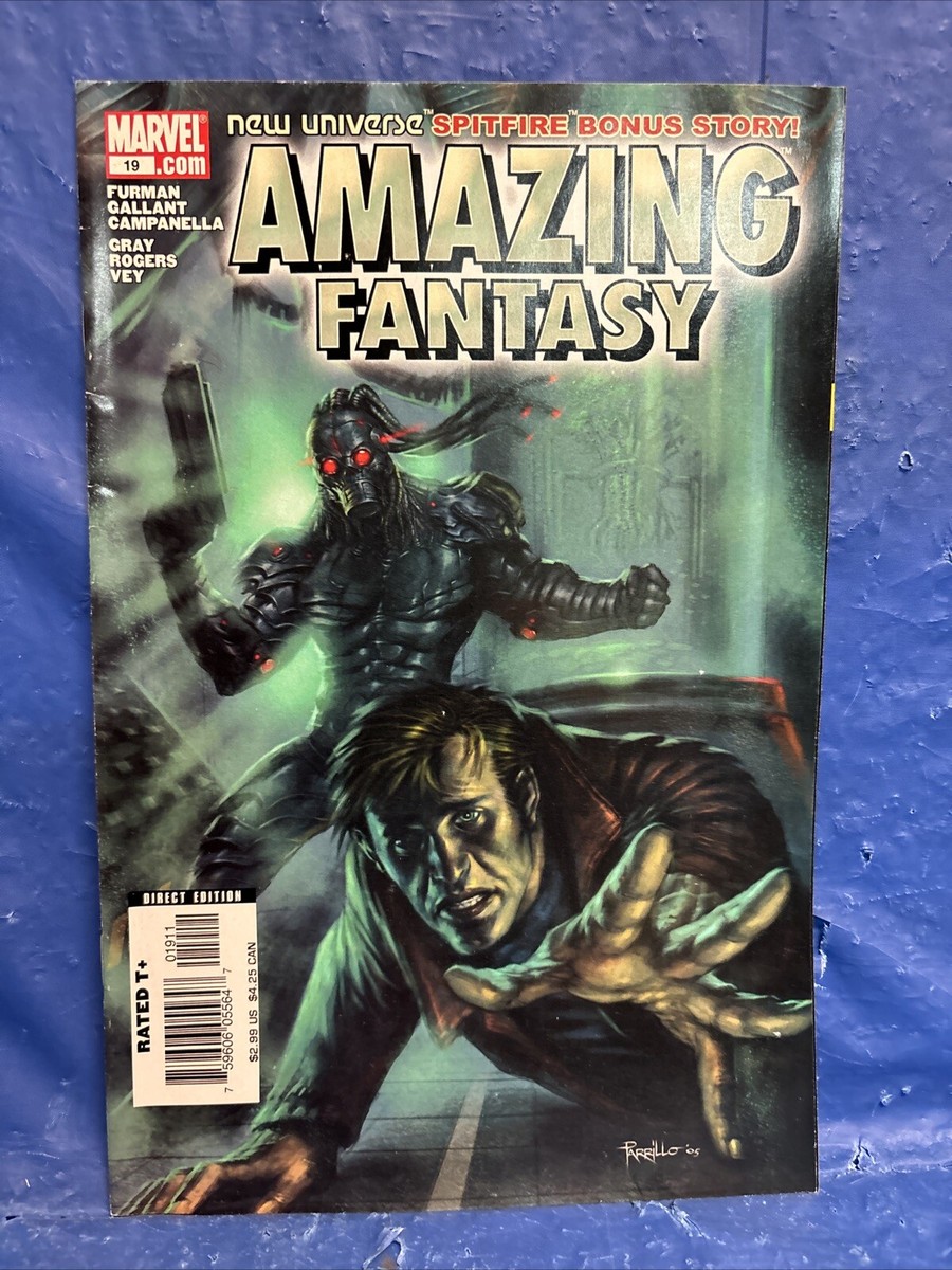 アオシマ FANTASTIC ADVENTURE SERIES No.19 Amazing Fantasy #19 feat SPITFIRE, NEW, UNREAD. Marvel