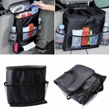 Car Auto Seat Back Multi-Pocket Storage Bag Organizer Holder Travel Hanger Black