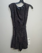 XXI Brown Cocktail Dress Womens Medium Tight Back Animal Print Sleeveless Zip M