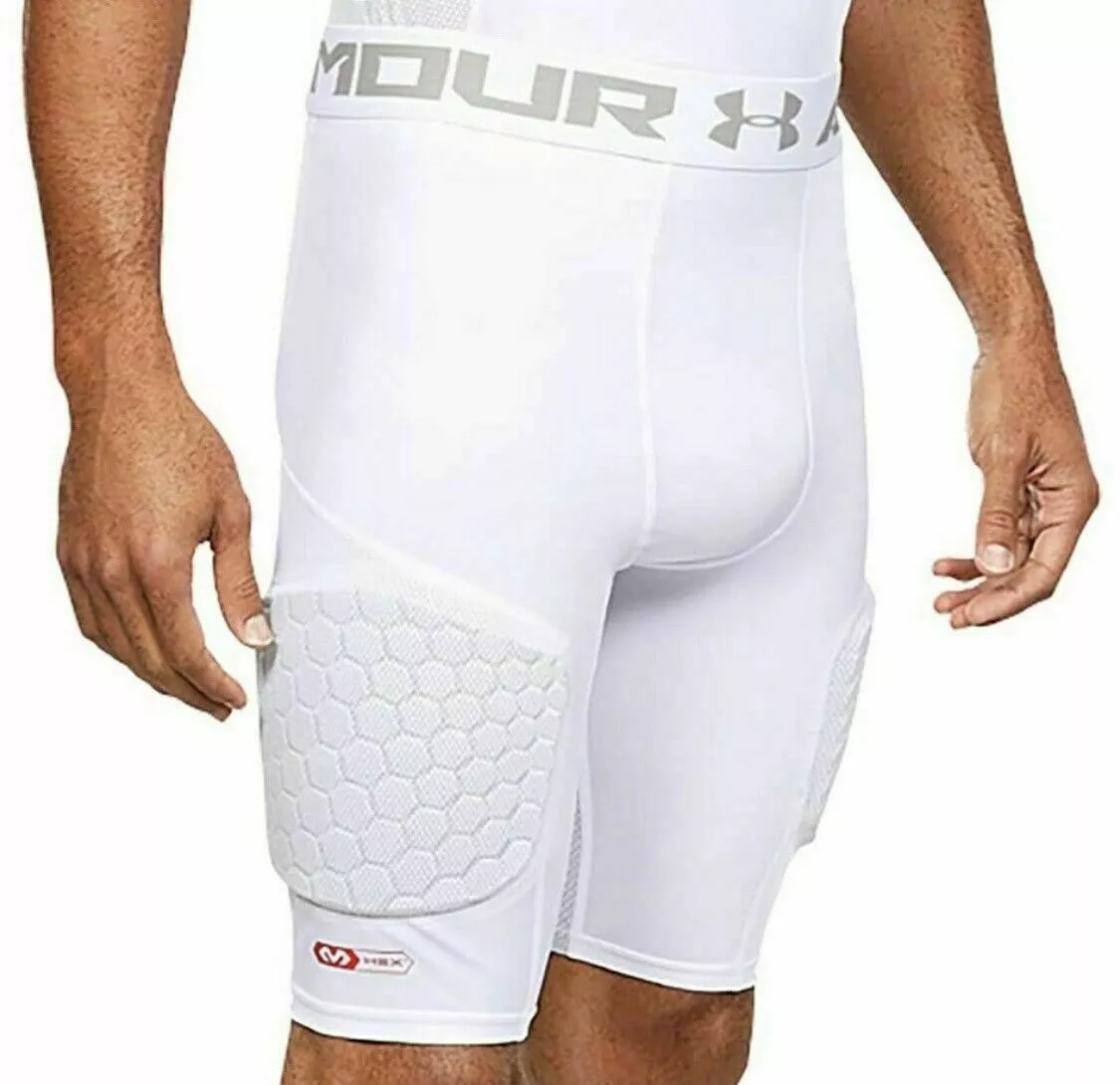 Mens Under Armour Football Basketball Padded Compression Shorts