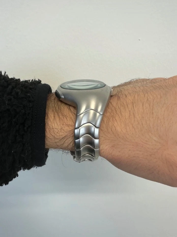 Nuevo Nike Triax 2001 crono blindado acero inoxidable muy raro auténtico Foto 4 de 4