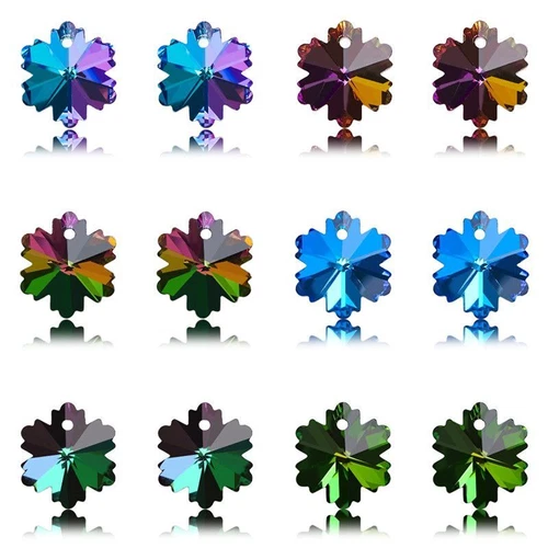 Multi Shape Crystal Charms - AB Color Glass Beads Jewelry Making Pendants 20Pcs - Picture 19 of 65