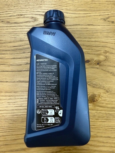 GENUINE BMW MOTORRAD ADVANTEC PRO 15W50 MOTORCYCLE OIL 1 LITRE