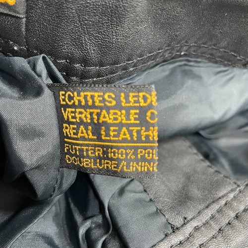 Damen schwarze Motorradhose Hose 100% Echtleder W26" L30" UK 10 - Bild 13 von 14