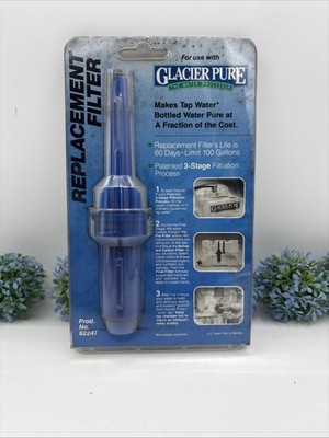 Glacier Pure The Water Processor  Replacement Filter No. 62247 Tap Water Bottled
