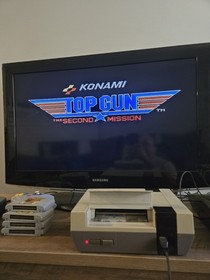 TOP GUN: THE SECOND MISSION - Nintendo NES (Tested & Working)