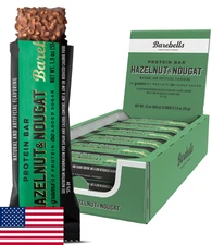 Barebells Protein Bars Hazelnut Nougat - 12x 1.9oz - 20g Protein Snacks Low Suga