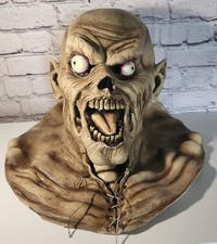 Zombie Ghoul Vtg Paper Magic Bulging Eyes Scary Halloween Latex Mask