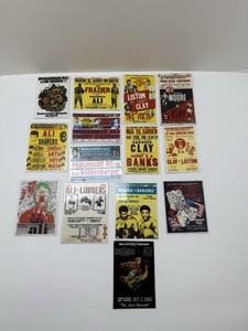 Lot (14) Bulk Muhammad Ali Cassius Clay Fight Boxing Poster Fridge Magnet
