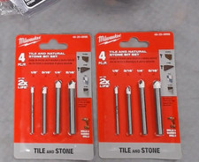NEW Milwaukee 48-20-8998 Tile Natural Stone 8 pc Drill Bit Set 1/8 3/16 1/4 5/16