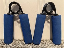 2 VTG Blue Hand Grip Strength Power Trainer Gripper Strengthener Gym Exerciser