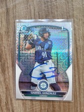 Gabriel Gonzalez Signed 2023 Bowman Baseball Card BCP133 Twins Mojo