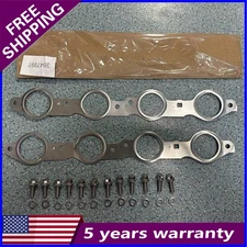 Exhaust Manifold Header Gasket Pair W/Bolts For LS MLS LS1 4.8 5.3 5.7 6.0L 6.2L