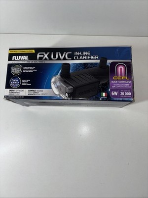 Fluval FX UVC In-Line Wasserklärer Neuheit! Für bis zu 1500Liter! NUR 6Watt!!