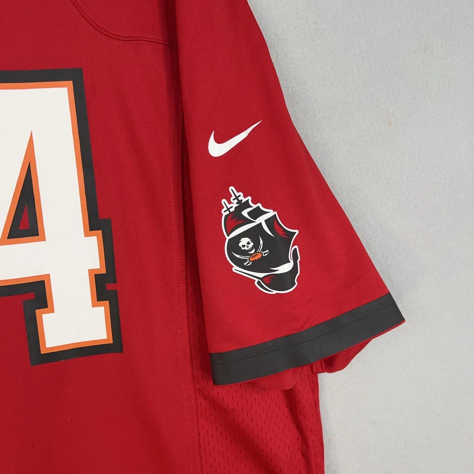 Camiseta de los Tampa Bay Buccaneers para hombre 2XL roja NFL Lavonte David 54 On Field Nike Foto 3 de 4