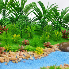110Pcs Model Plants Miniature Toy Trees Train Scenery Fairy Garden Trees Diorama