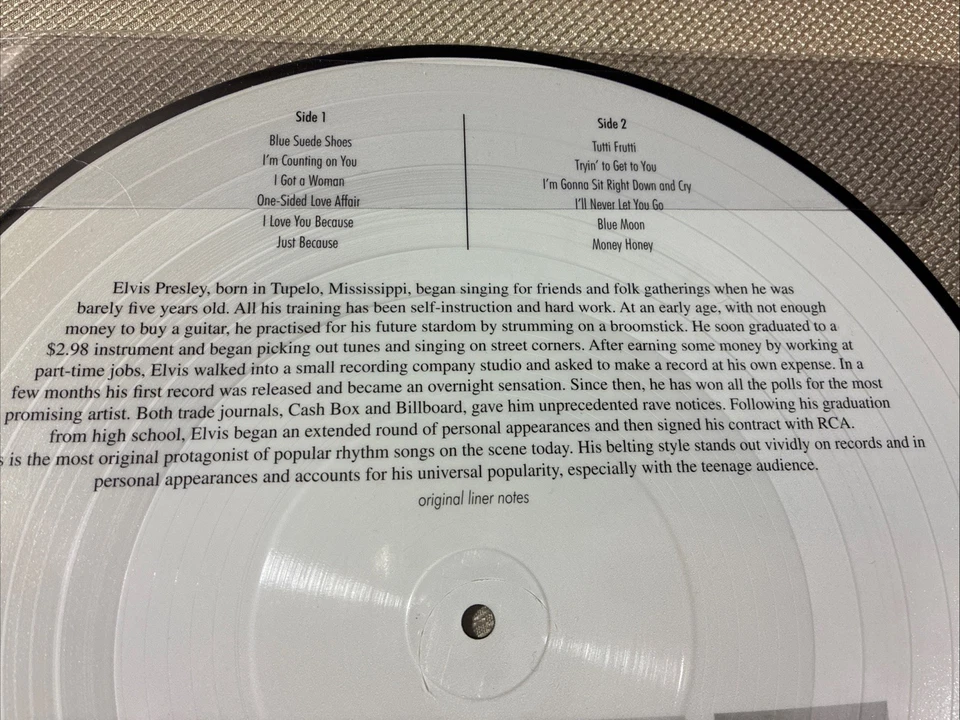 Elvis Presley - “Elvis Presley” Picture Disc 2017 - 140 Gram - Image 3 of 4