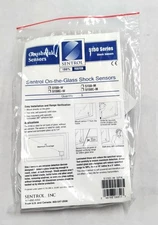 New Pack of 5 GE Security Sentrol 5150-W On The Glass Shock Break Sensors White