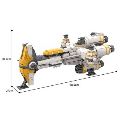Star Wars Sphyrna-class Hammerhead Corvette UCS 4908 PCs MOC Bausteine Set