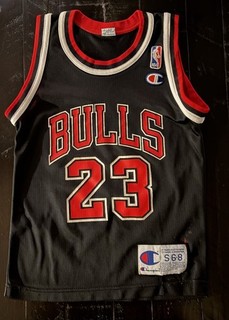 Boys Youth Small 6 8 Champion Black Michael Jordan Jersey
