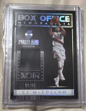 Panini 2018-19 Noir CJ McCollum Box Office Memorabilia #BX-CJM 69/99 NBA