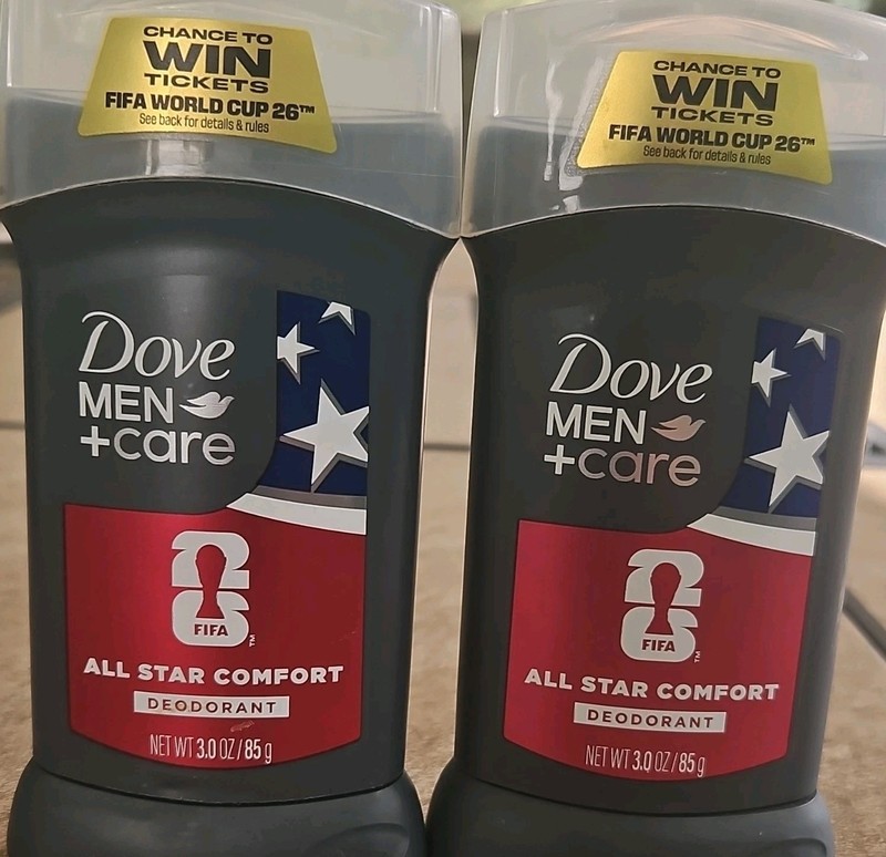Dove Men+Care All Star Comfort Deodorant Stick 3 oz Animal Cruelty-Free 2Pk