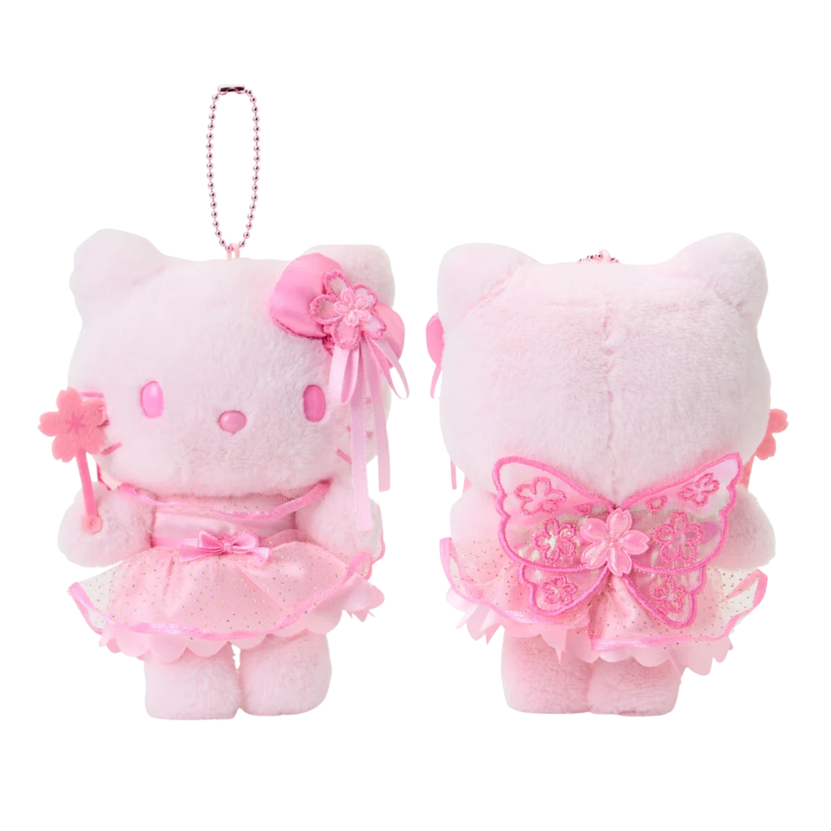Sanrio Hello Kitty Sakura Mascot Holder Plush Keychain 2026 Cherry