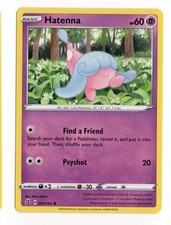 Pokemon Hatenna 083/192 Rebel Clash Common NM 2020 Sword & Shield English