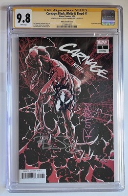Carnage: Black, White & Blood #1 CGC 9.8 SS  Signed Ryan Ottley & Benjamin Percy